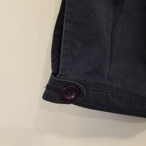 Splash Vintage Cargo Pants Navy Blue Pedal Pushers Pockets Size 16 - Picture 15 of 15